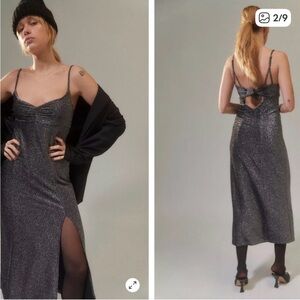 Urban Outfitters Elegant Black Glitter Dress